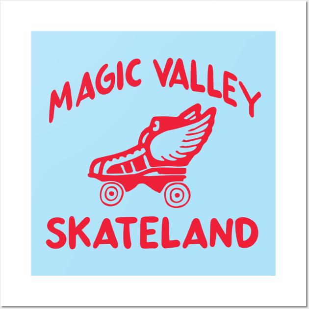 Magic Valley Skateland Coudersport PA Skating Rink Wall Art by PodDesignShop